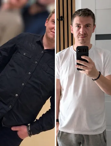 Aleksander przed i po udziale w Projekcie Metamorfoza