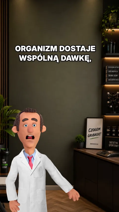 Kadr z prawdziwej lekcji Doktorka o suplementach